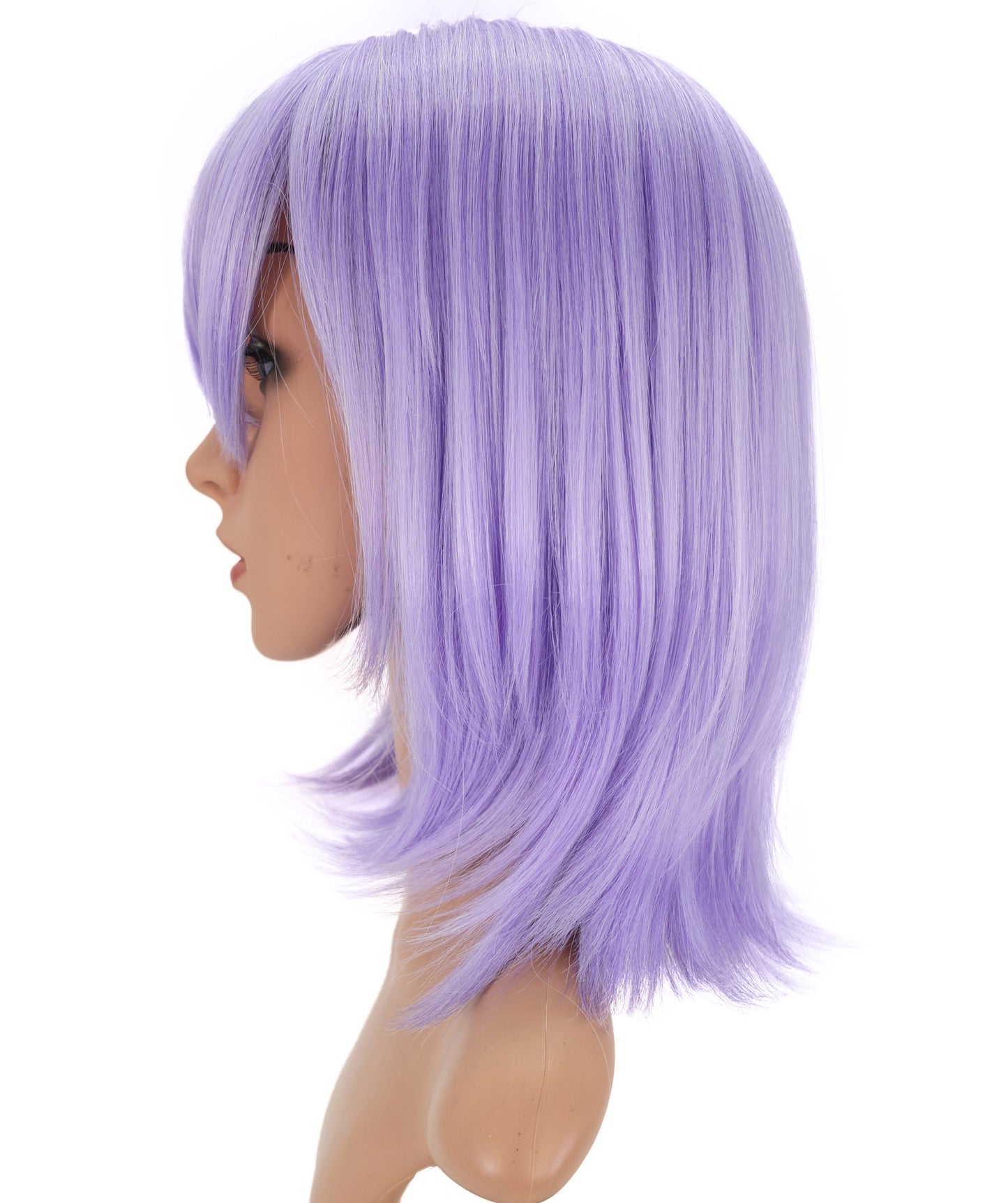 Wigs2you C-140 "女性用13インチショートレイヤードウィッグ　ライトパープル　難燃性合成繊維　調節可能なキャップレスフィット "