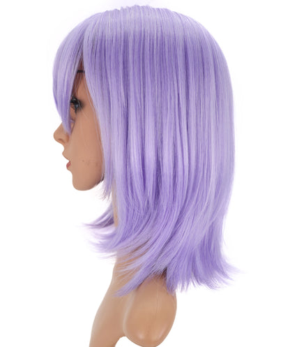 Wigs2you C-140 "女性用13インチショートレイヤードウィッグ　ライトパープル　難燃性合成繊維　調節可能なキャップレスフィット "