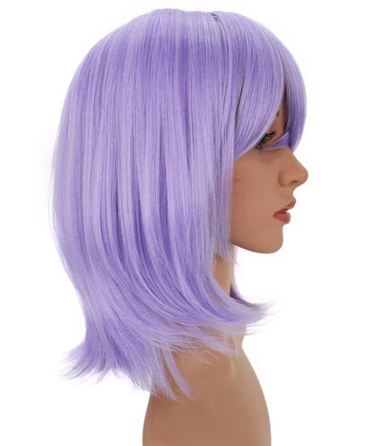 Wigs2you C-140 "女性用13インチショートレイヤードウィッグ　ライトパープル　難燃性合成繊維　調節可能なキャップレスフィット "