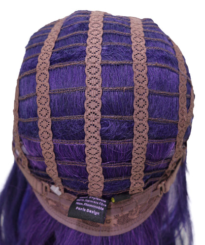 Wigs2you C-141 "女性用ロング39インチ編み込みウィッグ　ダークパープルミックス　難燃性合成繊維　調節可能なキャップレスフィット "