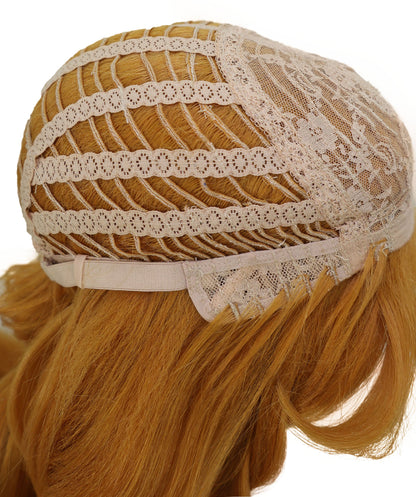 Wigs2you C-142 女性用ゴールデンロングブレイドウィッグ - 35インチ耐熱合成毛、コスプレ、アニメ、ファッションスタイルに最適