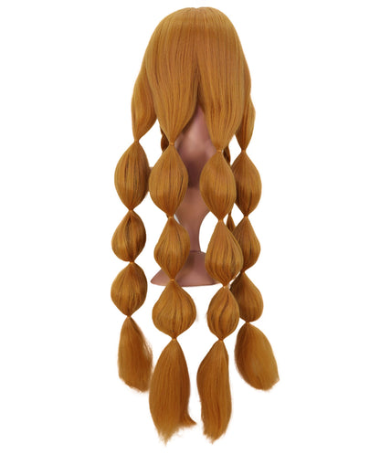 Wigs2you C-142 女性用ゴールデンロングブレイドウィッグ - 35インチ耐熱合成毛、コスプレ、アニメ、ファッションスタイルに最適