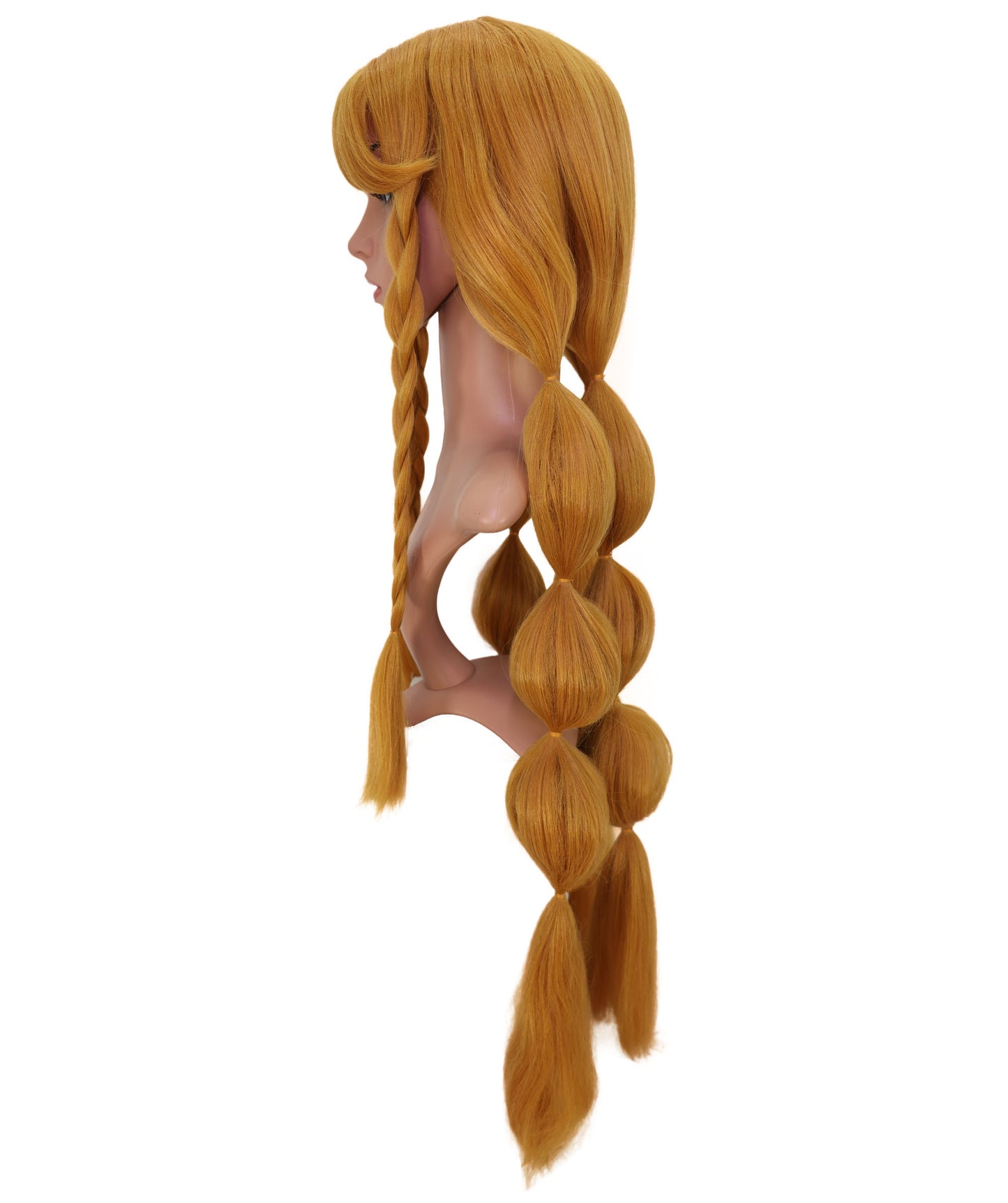 Wigs2you C-142 女性用ゴールデンロングブレイドウィッグ - 35インチ耐熱合成毛、コスプレ、アニメ、ファッションスタイルに最適