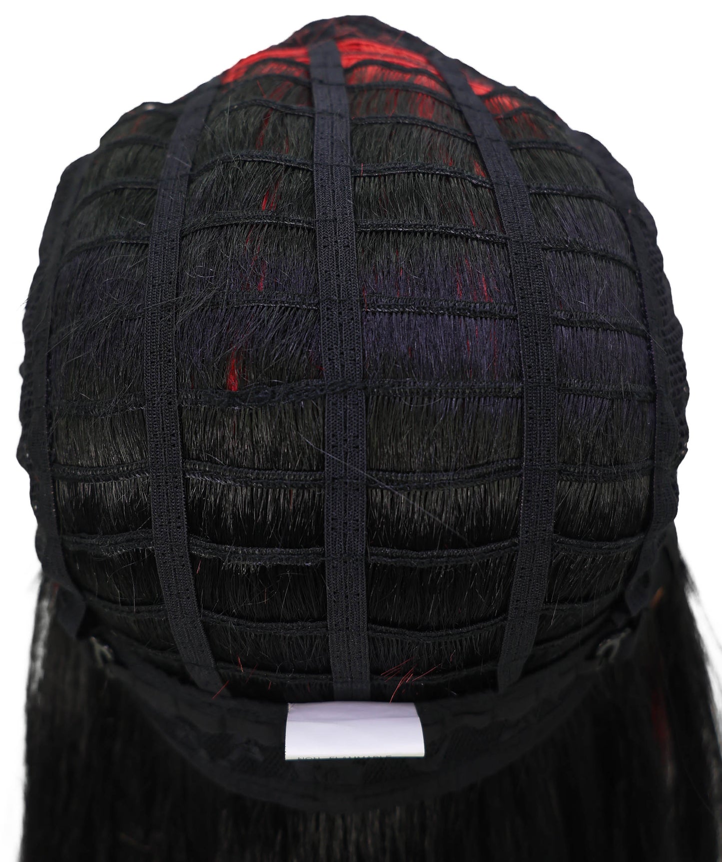 Wigs2you C-145 赤と黒のキツネ耳コスプレウィッグ – 21インチ、耐熱性合成毛、キャップレスデザイン、女性用