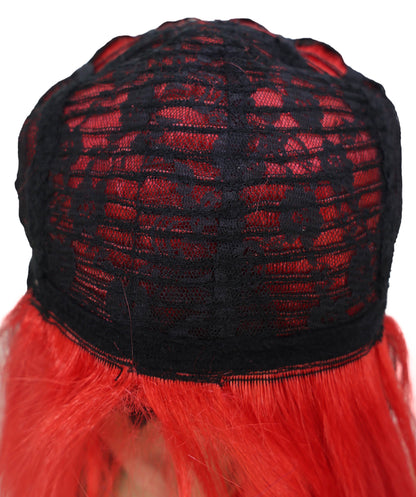 Wigs2you C-145 赤と黒のキツネ耳コスプレウィッグ – 21インチ、耐熱性合成毛、キャップレスデザイン、女性用
