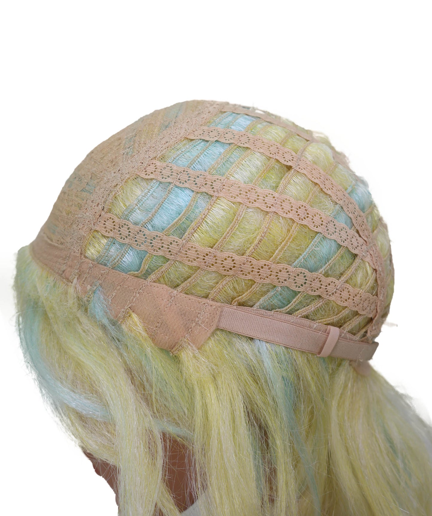 Wigs2you C-146 男性用14インチコスプレウィッグ（パステルハイライト入り） – ハイタニ・リンドウやアニメキャラクター向けのショート合成毛