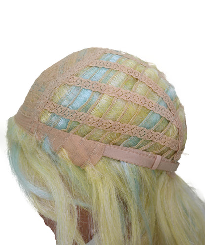 Wigs2you C-146 男性用14インチコスプレウィッグ（パステルハイライト入り） – ハイタニ・リンドウやアニメキャラクター向けのショート合成毛