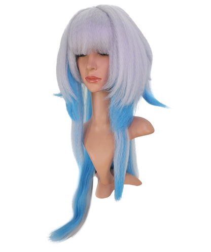 Wigs2you C-147 シルバーブルー 39インチ 耐熱ロングウィッグ – セリドラコスプレ＆ファンタジールック用合成毛