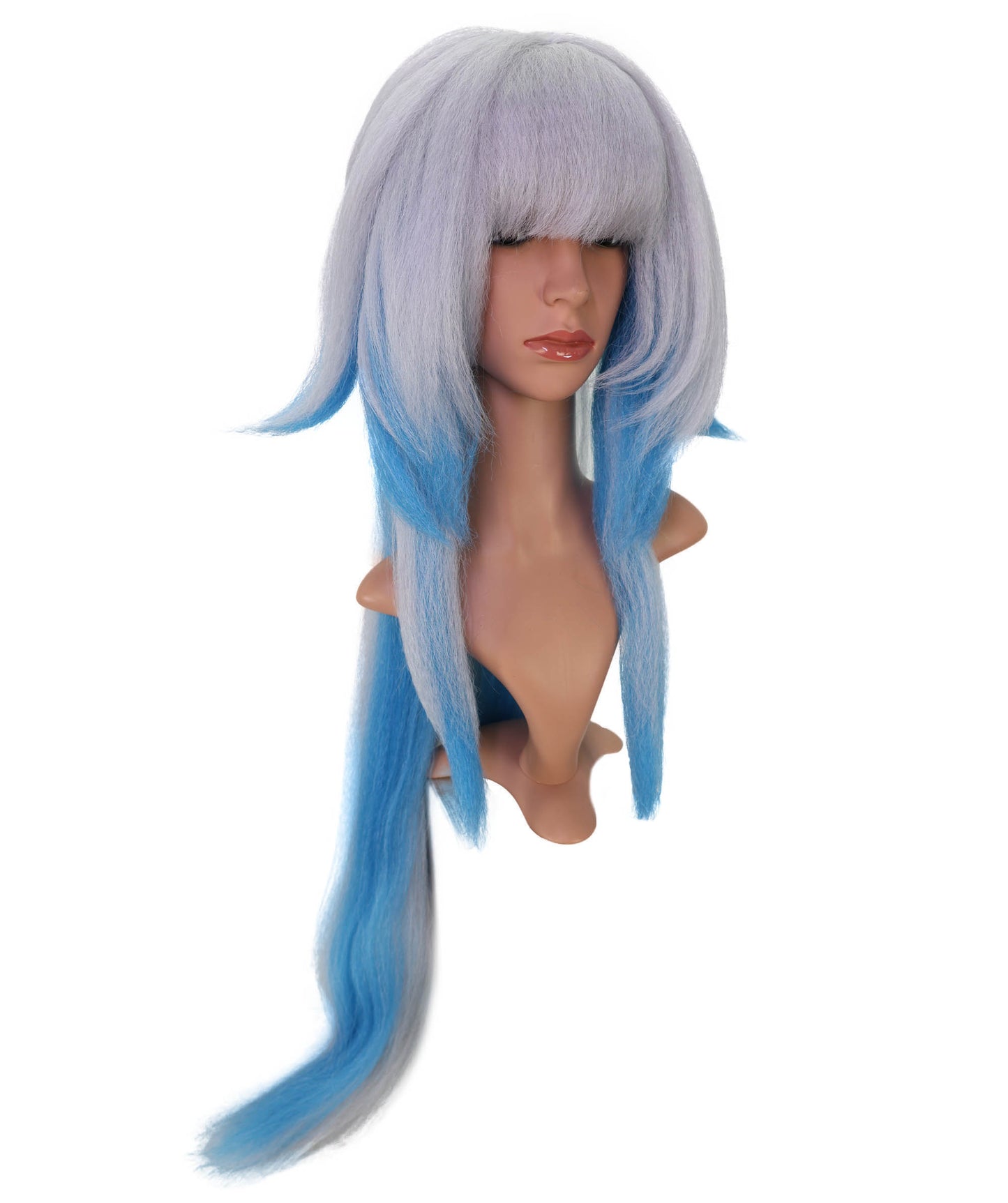 Wigs2you C-147 シルバーブルー 39インチ 耐熱ロングウィッグ – セリドラコスプレ＆ファンタジールック用合成毛