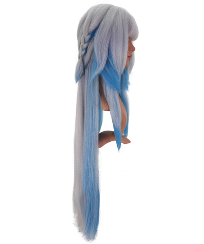 Wigs2you C-147 シルバーブルー 39インチ 耐熱ロングウィッグ – セリドラコスプレ＆ファンタジールック用合成毛