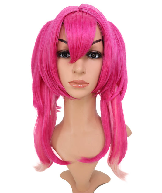Wigs2you C-148 ダークピンク 22インチ コスプレウィッグ – ルパコスプレやテーマ別ルックスに最適な耐熱合成毛