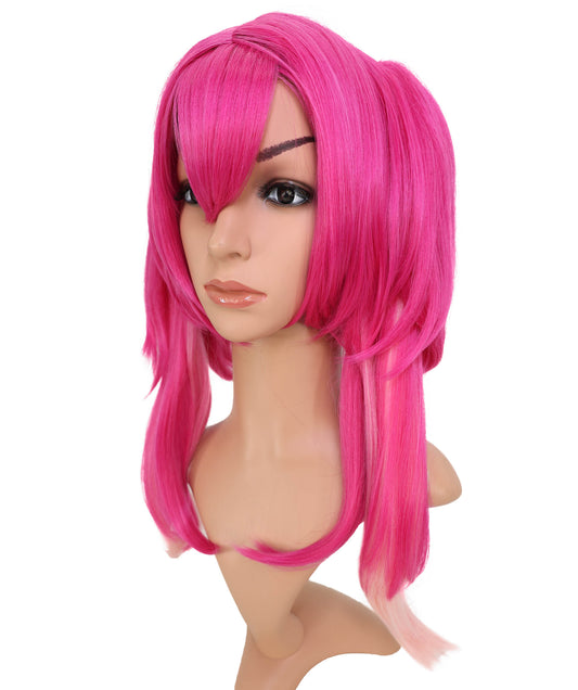 Wigs2you C-148 ダークピンク 22インチ コスプレウィッグ – ルパコスプレやテーマ別ルックスに最適な耐熱合成毛