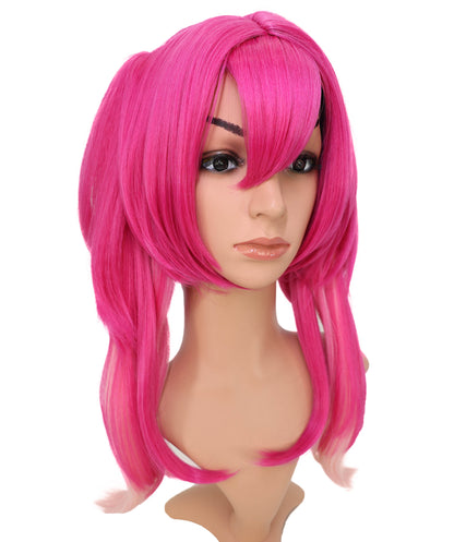 Wigs2you C-148 ダークピンク 22インチ コスプレウィッグ – ルパコスプレやテーマ別ルックスに最適な耐熱合成毛