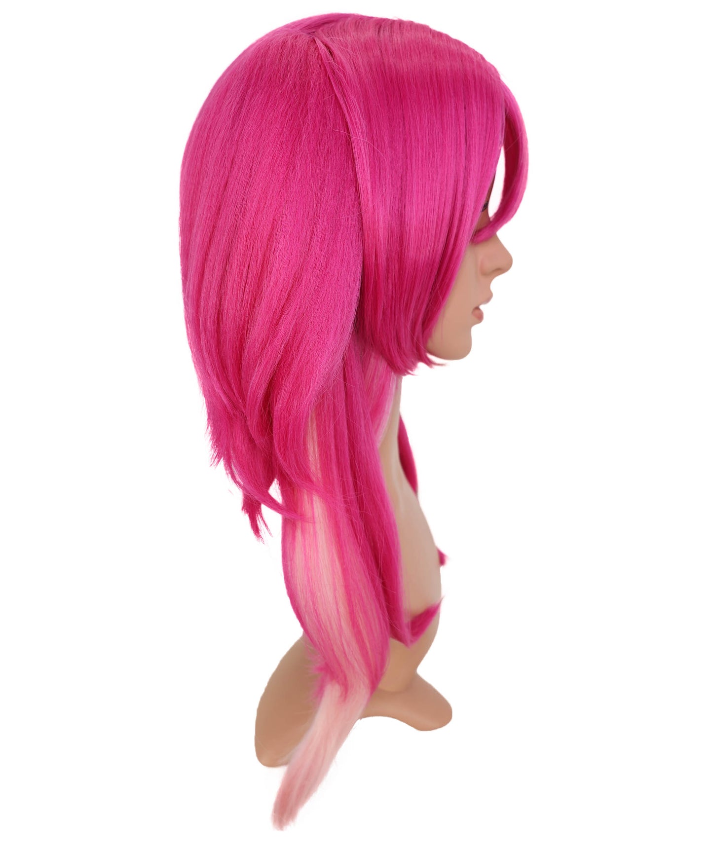Wigs2you C-148 ダークピンク 22インチ コスプレウィッグ – ルパコスプレやテーマ別ルックスに最適な耐熱合成毛