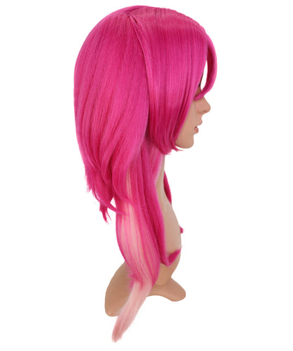 Wigs2you C-148 ダークピンク 22インチ コスプレウィッグ – ルパコスプレやテーマ別ルックスに最適な耐熱合成毛