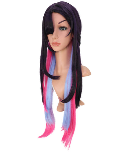 Wigs2you C-149 マルチカラー30インチコスプレウィッグ – オンブルピンク＆パープル耐熱合成毛（コスプレとファッション用）