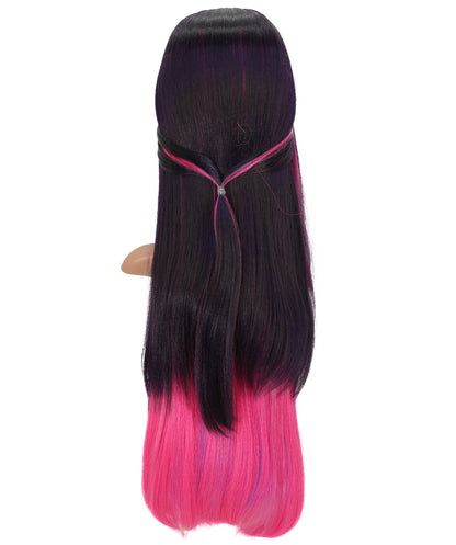 Wigs2you C-149 マルチカラー30インチコスプレウィッグ – オンブルピンク＆パープル耐熱合成毛（コスプレとファッション用）