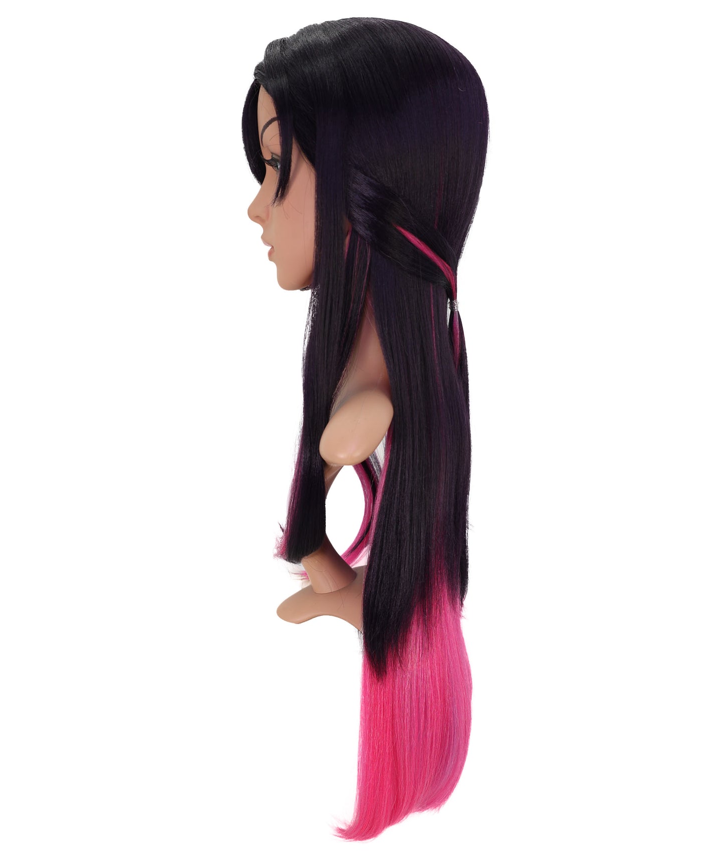 Wigs2you C-149 マルチカラー30インチコスプレウィッグ – オンブルピンク＆パープル耐熱合成毛（コスプレとファッション用）