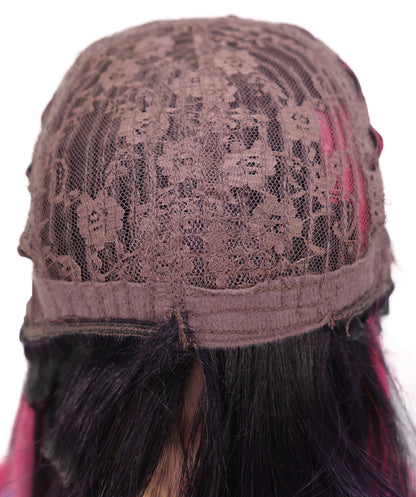 Wigs2you C-149 マルチカラー30インチコスプレウィッグ – オンブルピンク＆パープル耐熱合成毛（コスプレとファッション用）