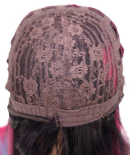 Wigs2you C-149 マルチカラー30インチコスプレウィッグ – オンブルピンク＆パープル耐熱合成毛（コスプレとファッション用）