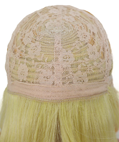Wigs2you C-151 ゴールデンハニーグロウ 39インチロングウィッグ – 耐熱性に優れた合成毛、キャップレスデザインでコスプレやファッションに最適