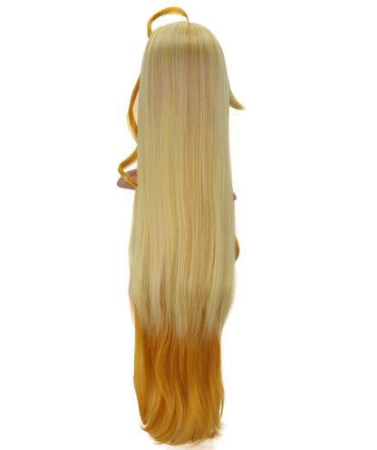 Wigs2you C-151 ゴールデンハニーグロウ 39インチロングウィッグ – 耐熱性に優れた合成毛、キャップレスデザインでコスプレやファッションに最適