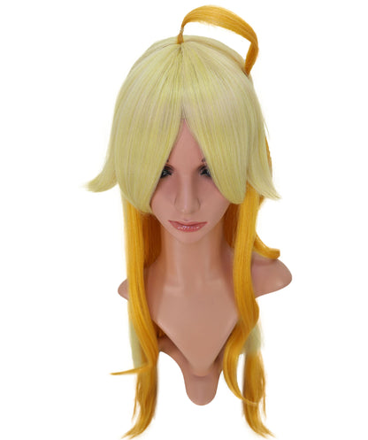 Wigs2you C-151 ゴールデンハニーグロウ 39インチロングウィッグ – 耐熱性に優れた合成毛、キャップレスデザインでコスプレやファッションに最適