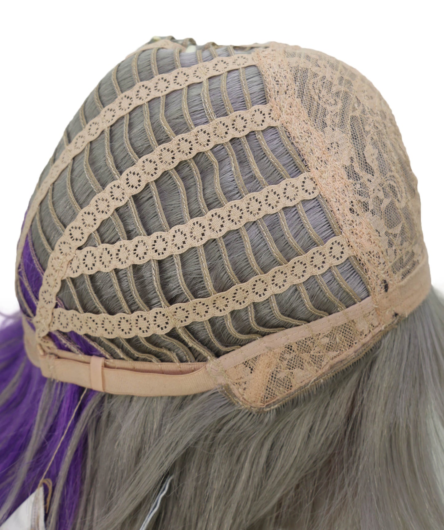 Wigs2you C-152 シルバーとパープルの34.5インチ コスプレウィッグ – コスプレやファッションに最適な耐熱合成毛
