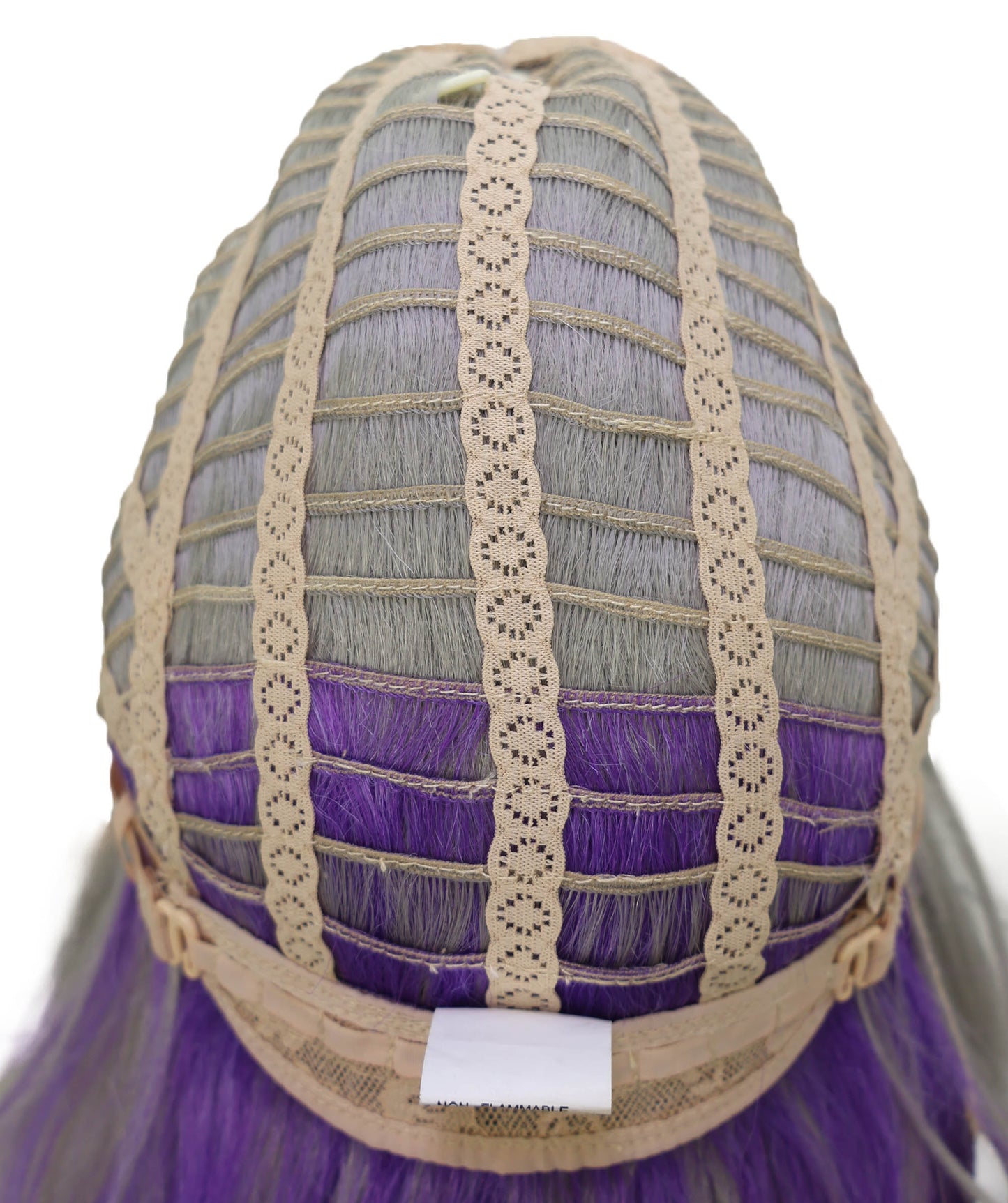 Wigs2you C-152 シルバーとパープルの34.5インチ コスプレウィッグ – コスプレやファッションに最適な耐熱合成毛