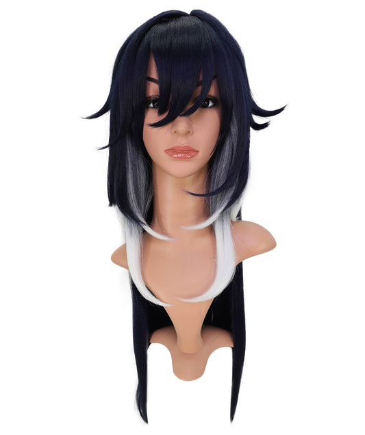 Wigs2you C-153 マルチカラー 33.5インチ ロング コスプレウィッグ – コスプレ、コスチュームイベント、テーマパーティー向けのグラデーション合成毛