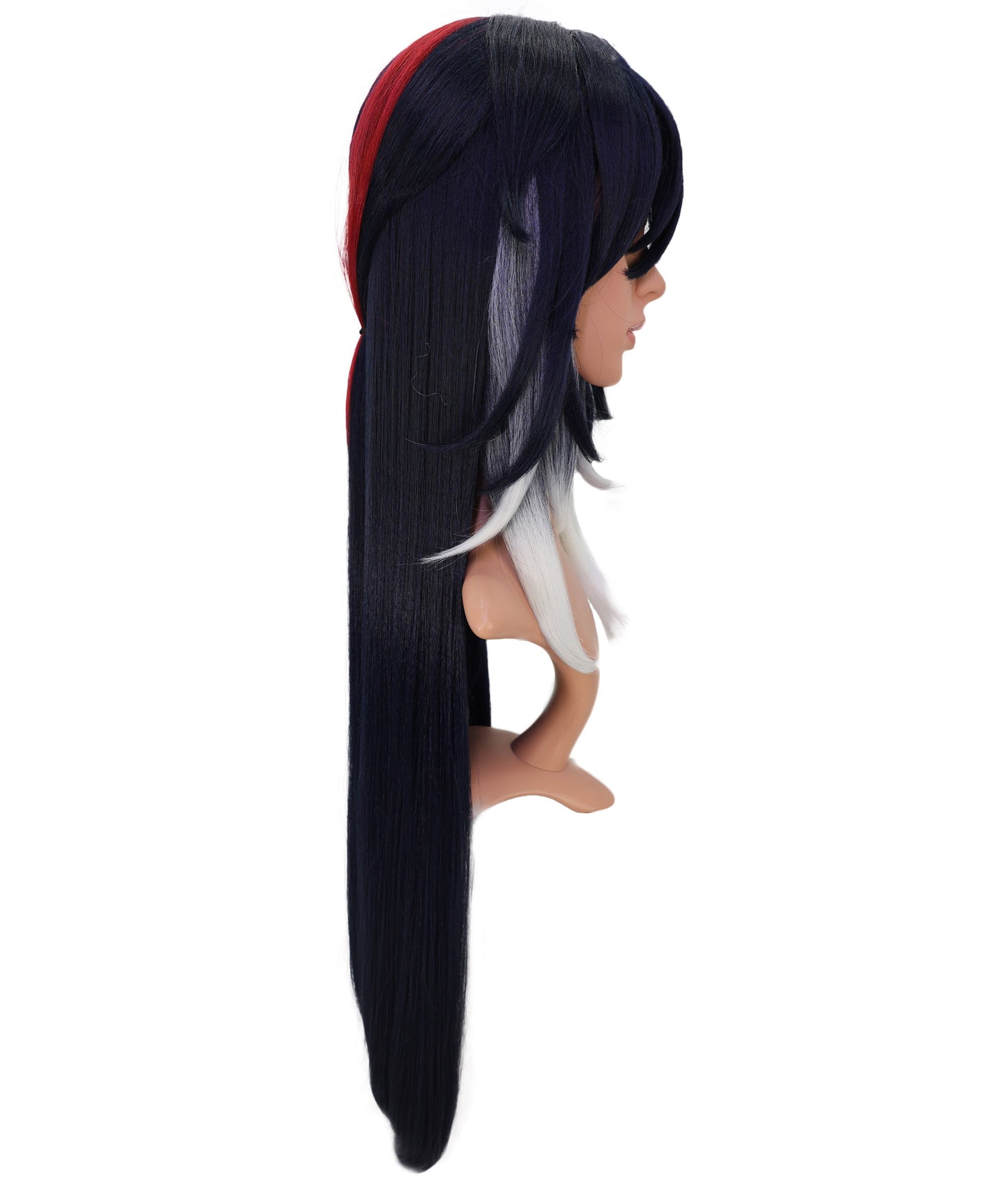 Wigs2you C-153 マルチカラー 33.5インチ ロング コスプレウィッグ – コスプレ、コスチュームイベント、テーマパーティー向けのグラデーション合成毛