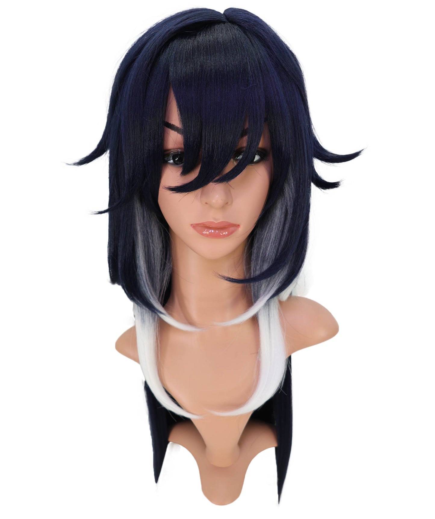 Wigs2you C-153 マルチカラー 33.5インチ ロング コスプレウィッグ – コスプレ、コスチュームイベント、テーマパーティー向けのグラデーション合成毛