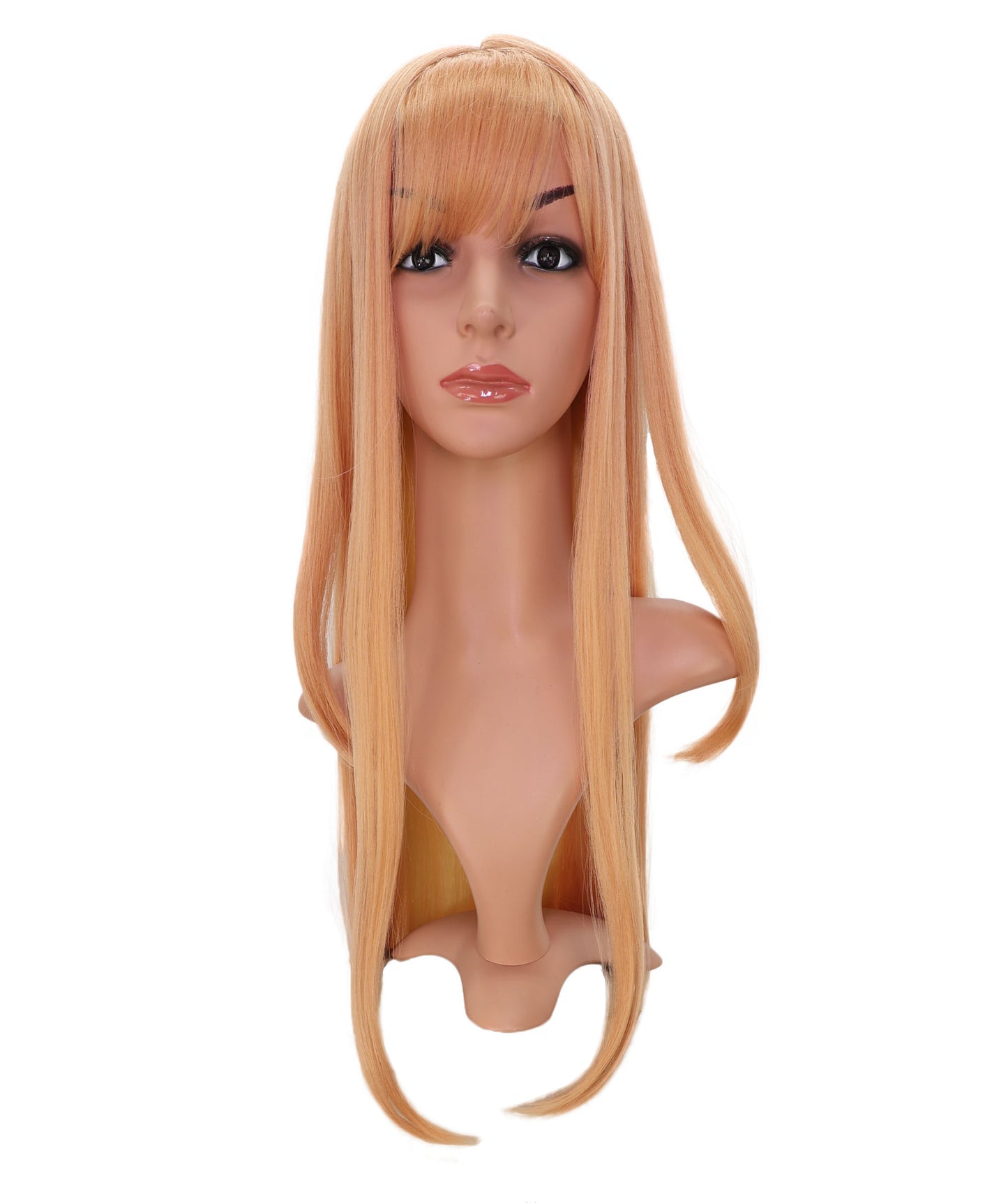 Wigs2you C-155 ジンジャーブロンド 47.5インチロングウィッグ – 耐熱性合成毛、アニメやコスプレに最適