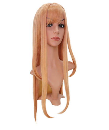 Wigs2you C-155 ジンジャーブロンド 47.5インチロングウィッグ – 耐熱性合成毛、アニメやコスプレに最適