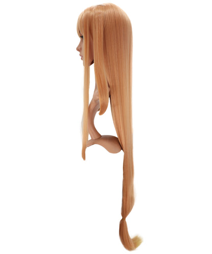 Wigs2you C-155 ジンジャーブロンド 47.5インチロングウィッグ – 耐熱性合成毛、アニメやコスプレに最適