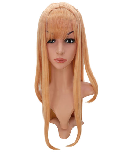 Wigs2you C-155 ジンジャーブロンド 47.5インチロングウィッグ – 耐熱性合成毛、アニメやコスプレに最適