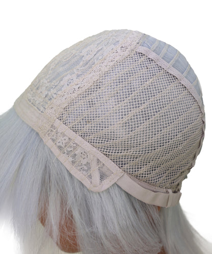Wigs2you C-156 グレーとピンクの45.5インチストレートウィッグ – 耐熱性合成毛、アニメ、コスプレ、テーマ衣装に最適
