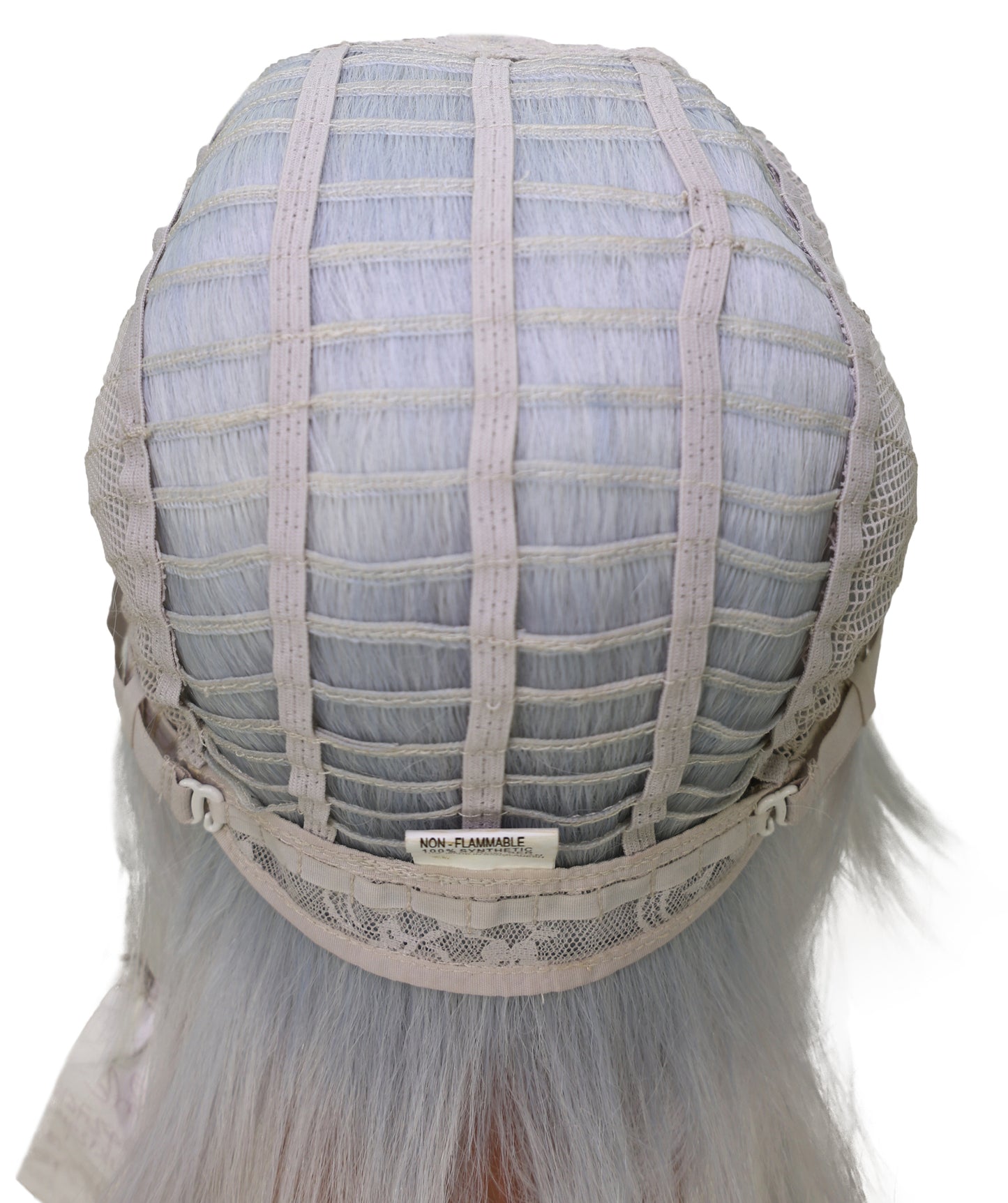 Wigs2you C-156 グレーとピンクの45.5インチストレートウィッグ – 耐熱性合成毛、アニメ、コスプレ、テーマ衣装に最適