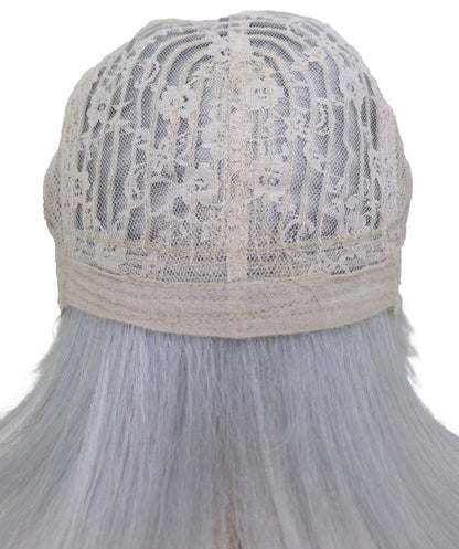 Wigs2you C-156 グレーとピンクの45.5インチストレートウィッグ – 耐熱性合成毛、アニメ、コスプレ、テーマ衣装に最適