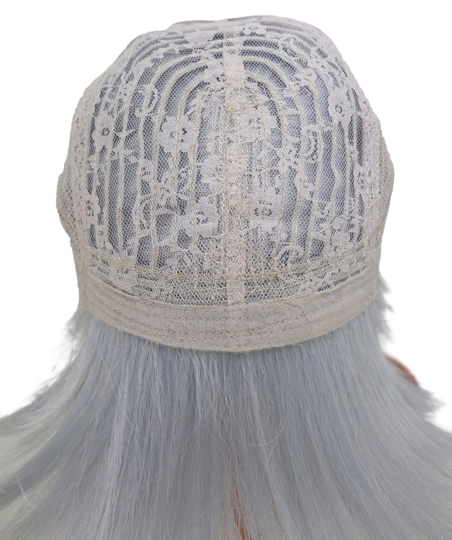 Wigs2you C-156 グレーとピンクの45.5インチストレートウィッグ – 耐熱性合成毛、アニメ、コスプレ、テーマ衣装に最適