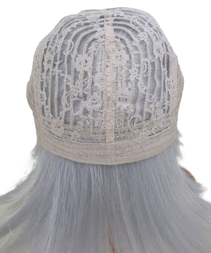Wigs2you C-156 グレーとピンクの45.5インチストレートウィッグ – 耐熱性合成毛、アニメ、コスプレ、テーマ衣装に最適