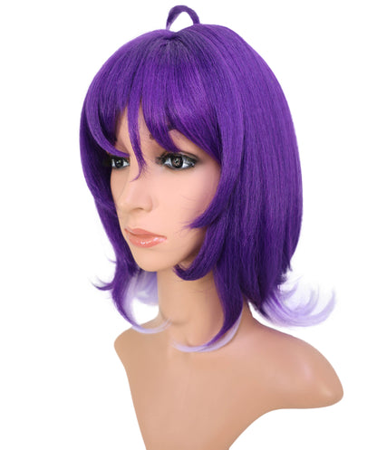 Wigs2you C-157 紫色の15インチストレートコスプレウィッグ　耐熱性合成毛　アニメやテーマコスチュームに最適