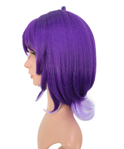 Wigs2you C-157 紫色の15インチストレートコスプレウィッグ　耐熱性合成毛　アニメやテーマコスチュームに最適