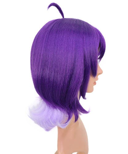 Wigs2you C-157 紫色の15インチストレートコスプレウィッグ　耐熱性合成毛　アニメやテーマコスチュームに最適