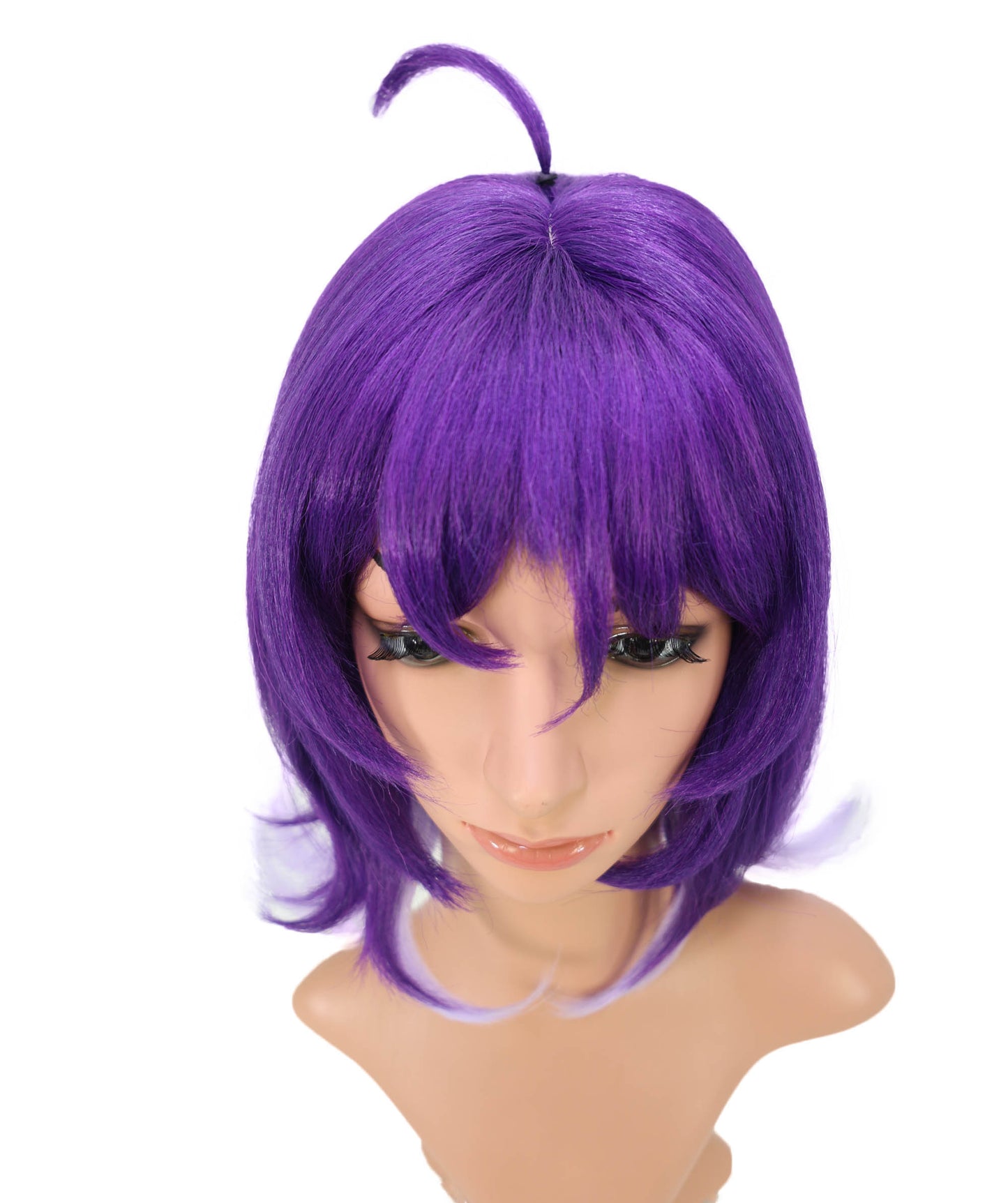 Wigs2you C-157 紫色の15インチストレートコスプレウィッグ　耐熱性合成毛　アニメやテーマコスチュームに最適