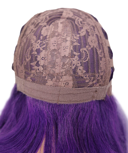 Wigs2you C-157 紫色の15インチストレートコスプレウィッグ　耐熱性合成毛　アニメやテーマコスチュームに最適