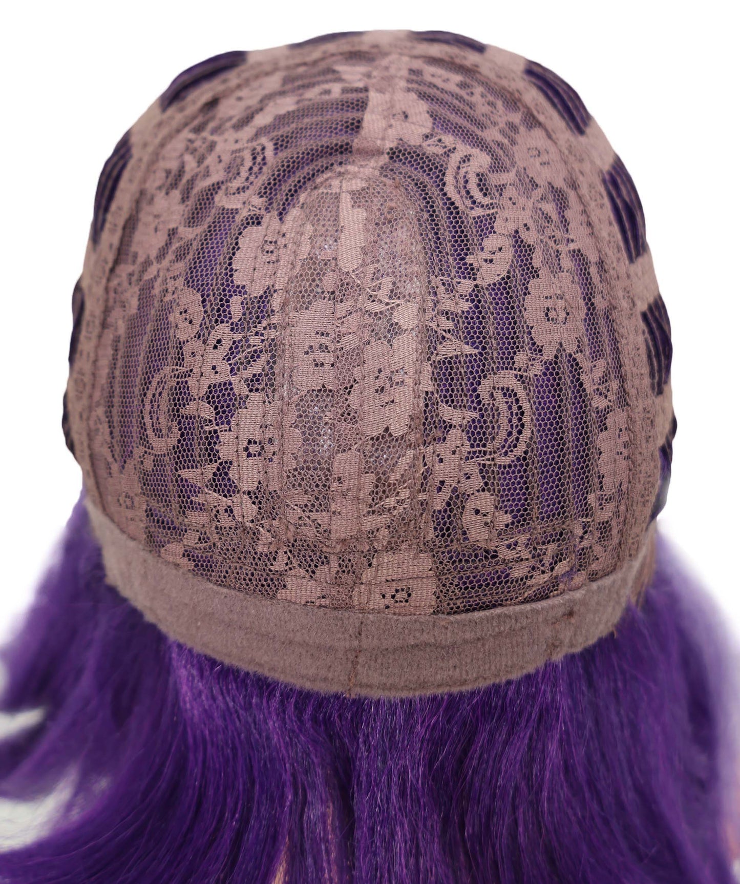 Wigs2you C-157 紫色の15インチストレートコスプレウィッグ　耐熱性合成毛　アニメやテーマコスチュームに最適