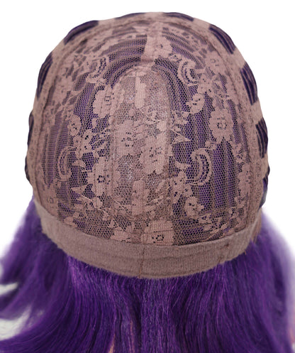 Wigs2you C-157 紫色の15インチストレートコスプレウィッグ　耐熱性合成毛　アニメやテーマコスチュームに最適