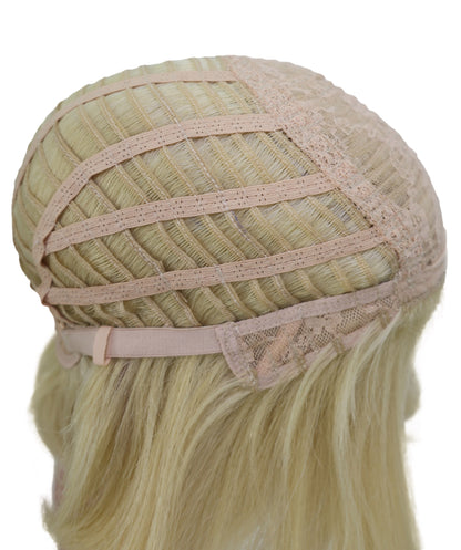 Wigs2you ブロンドにピンクのハイライトが入った11インチのコスプレウィッグ – コスプレやファッションに最適な合成毛 C-158
