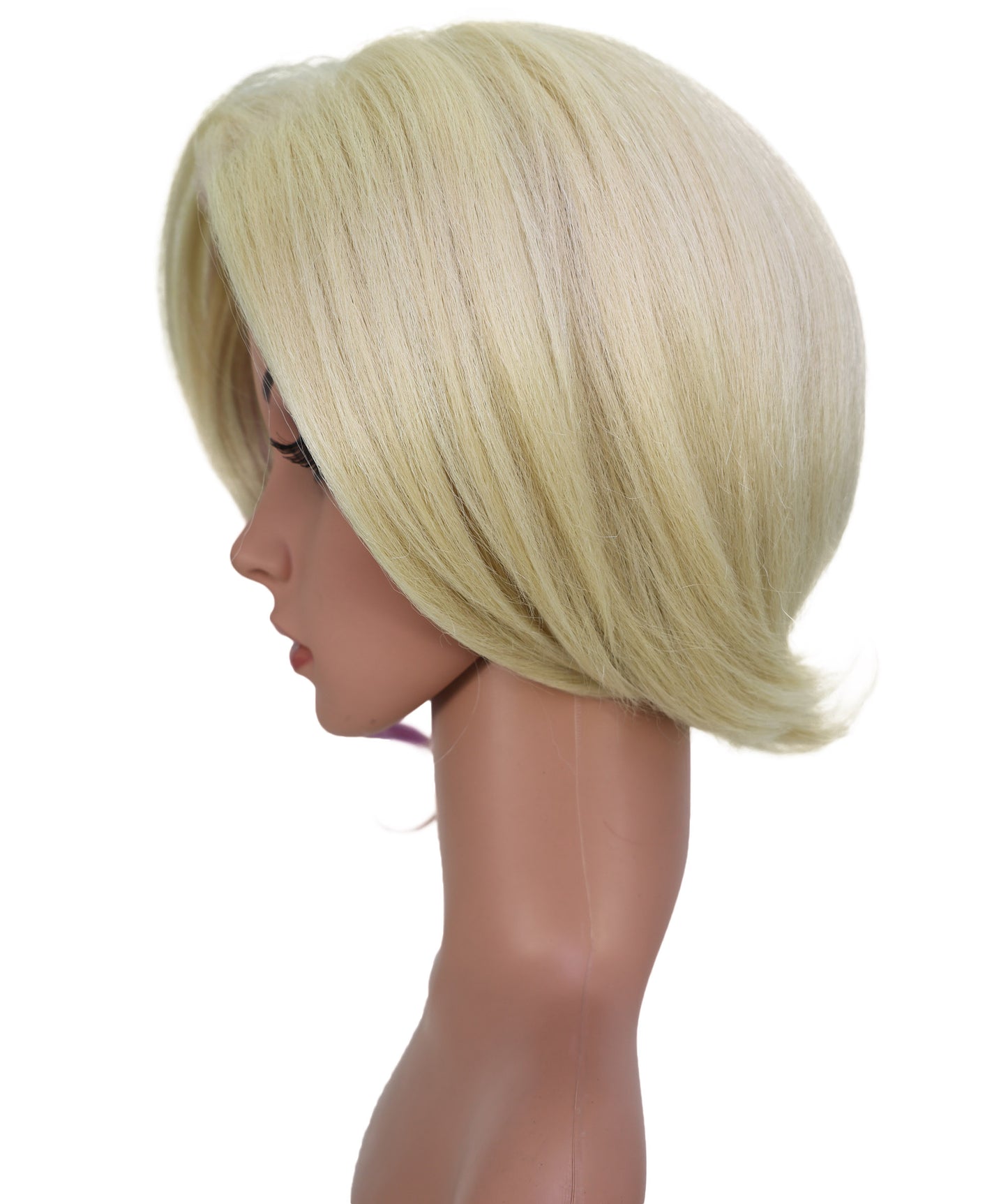 Wigs2you ブロンドにピンクのハイライトが入った11インチのコスプレウィッグ – コスプレやファッションに最適な合成毛 C-158